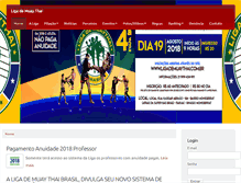 Tablet Screenshot of ligademuaythai.com.br